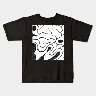 Flowing Lava roots and vines Kids T-Shirt